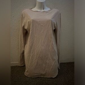 H&M long sleeve cream shirt men